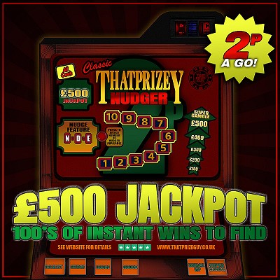 TPG 2p Tupenny Nudger Instant Win - £500 End Prize